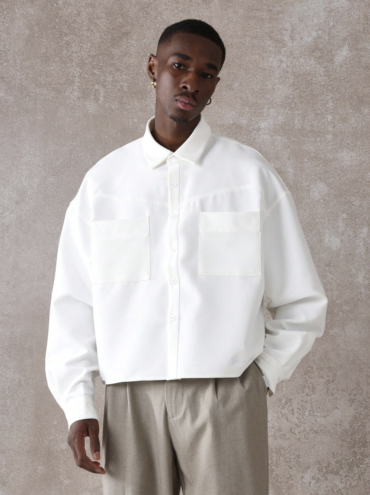 Roger White Full Sleeves Drop Shoulder Relaxed Fit Shirt - Image 7