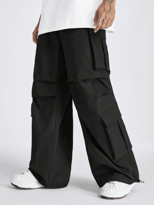 Benny Black Relaxed Fit Cargo Pants