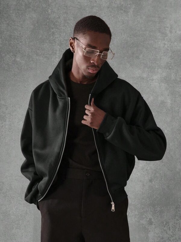 Jim Black Zipper Full Sleeves Hoodie