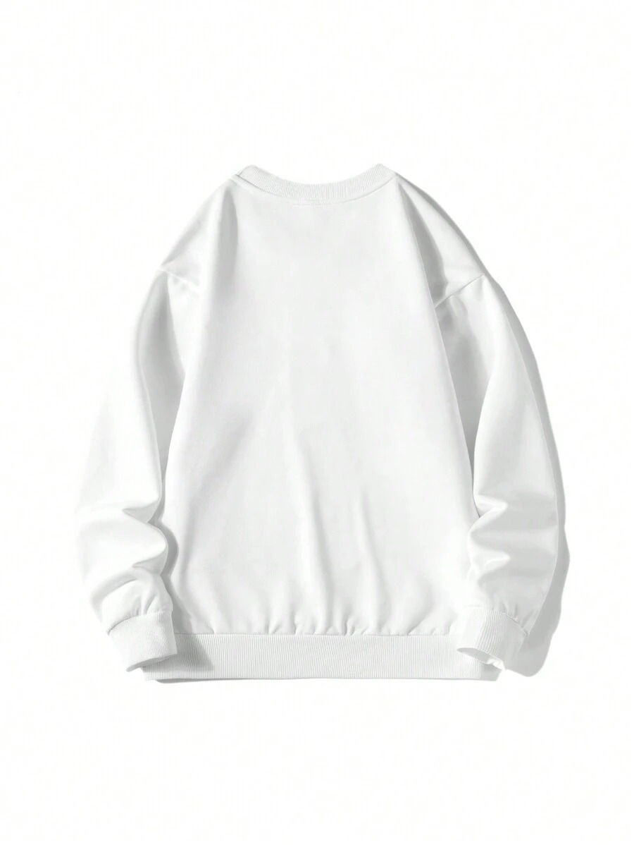 Gerome White Full Sleeves Soft Sweatshirt - Image 3