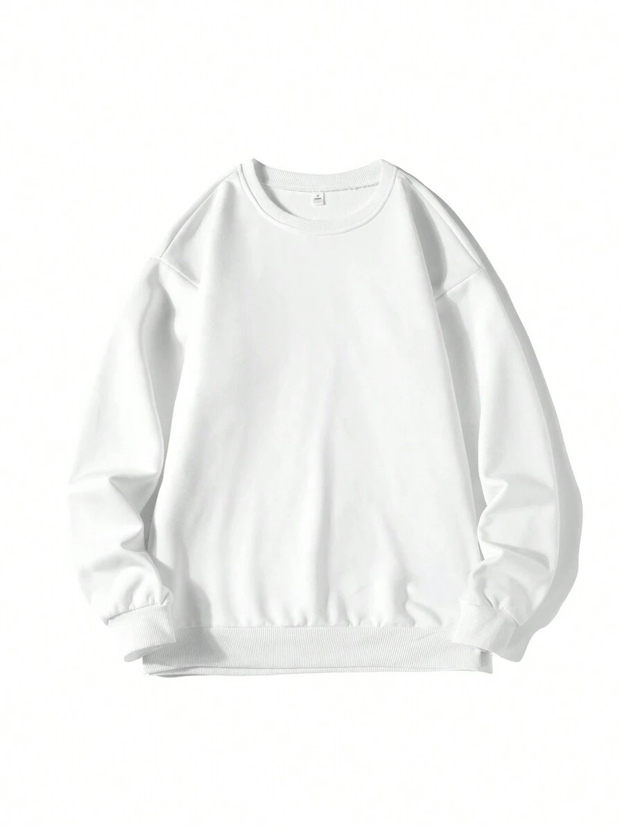 Gerome White Full Sleeves Soft Sweatshirt - Image 2