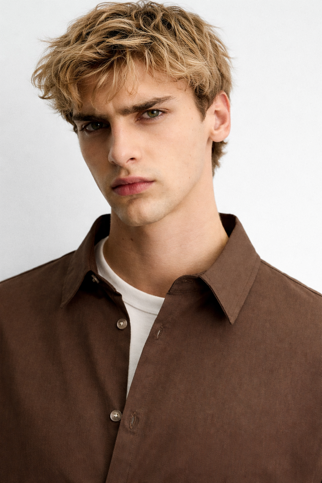 Stanley Brown Full Sleeves Relaxed Fit Cotton Shirt - Image 2