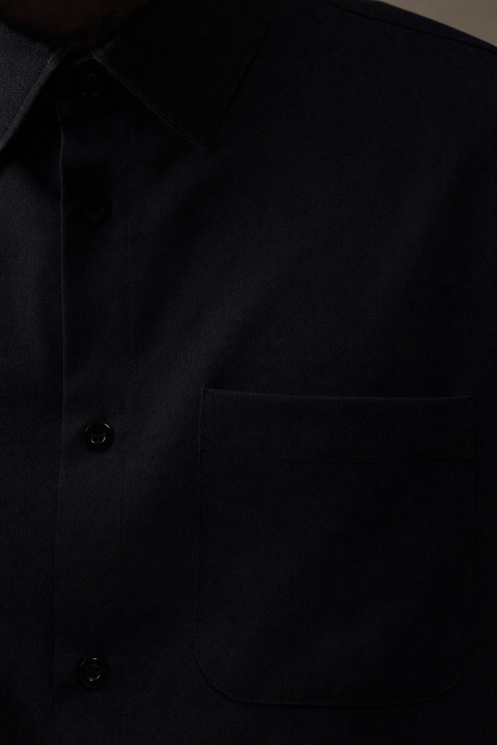 Steven Black Contrast Binding Relaxed Fit Shirt - Image 6