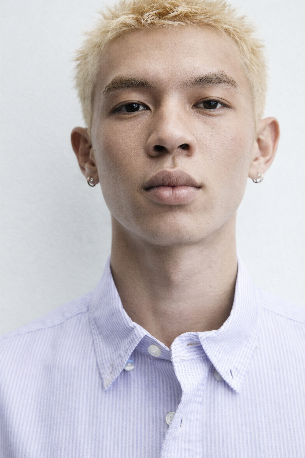 Ashton Blue White Stripes Cotton Shirt - Image 5