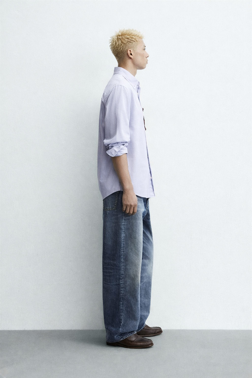 Ashton Blue White Stripes Cotton Shirt - Image 6