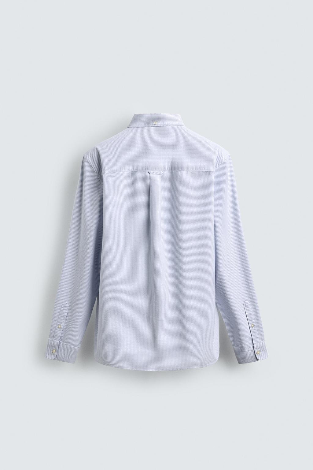 Ashton Blue White Stripes Cotton Shirt - Image 8