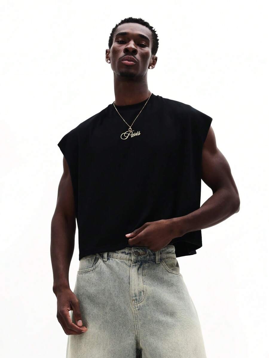 Kanan Black Gym Fit Tank Top