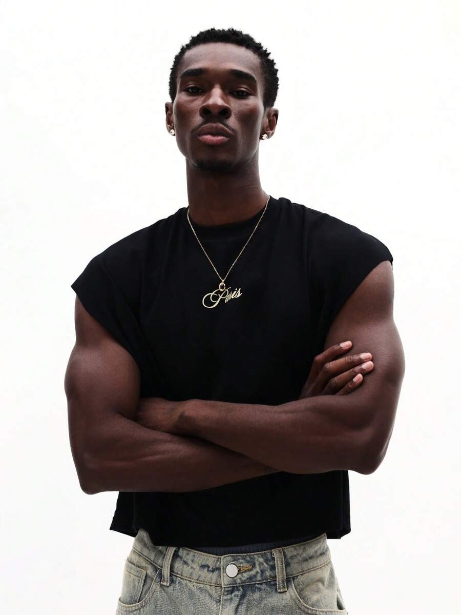 Kanan Black Gym Fit Tank Top - Image 3