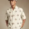 Midus Abstract Print Relaxed Fit Cotton Shirt
